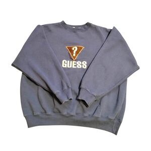 Guess Women's Navy and Blue Sweatshirt